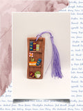 Miniature bookshelf bookmark￼